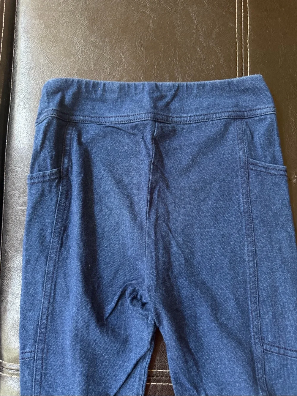 Jumping Beans - Girl’s Dark Blue Denim Style Stretch Pull-On Leggings